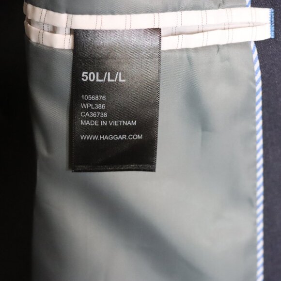 JM Haggar Men's suit jacket, classic fit, dark navy, new and unused, size 50L - Picture 11 of 11